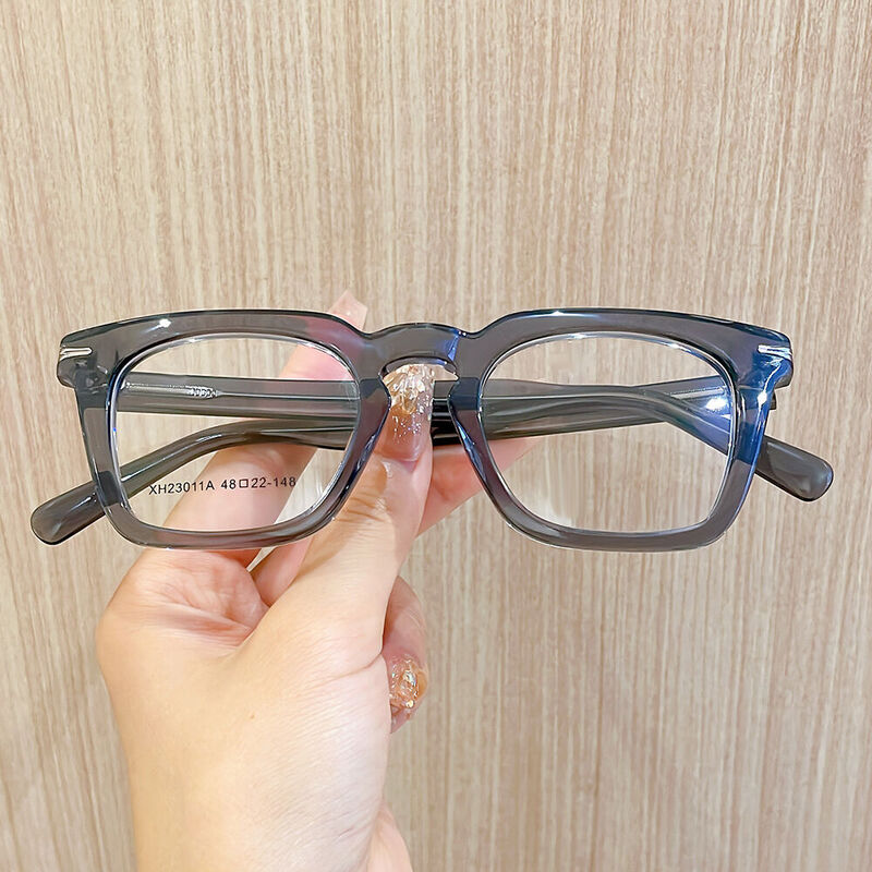 Zecharia Square Grey Glasses