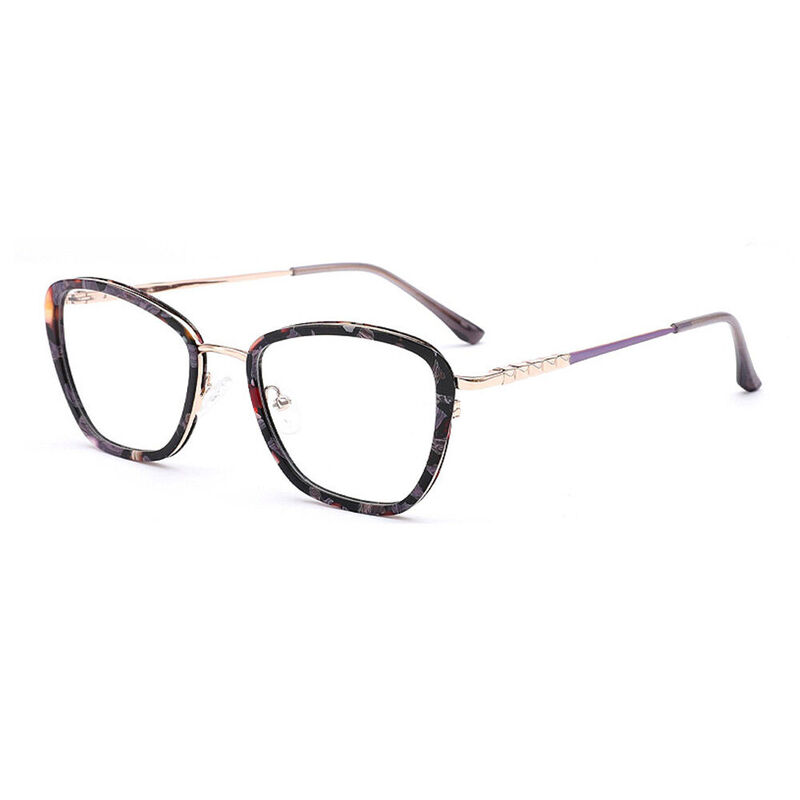Xaviera Cat Eye Purple Glasses