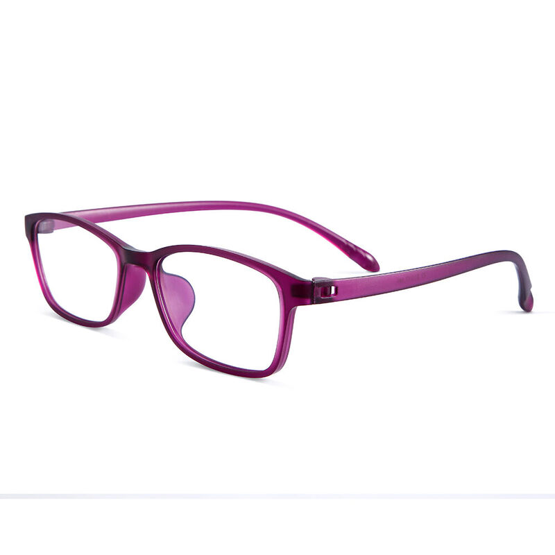 Marine Rectangle Purple Glasses