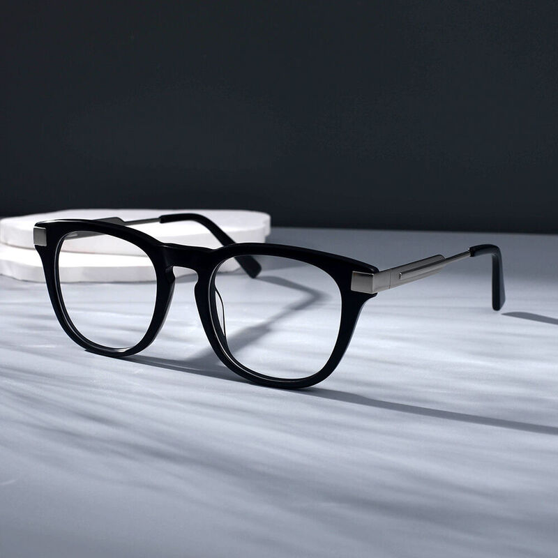 Hush Square Black Glasses