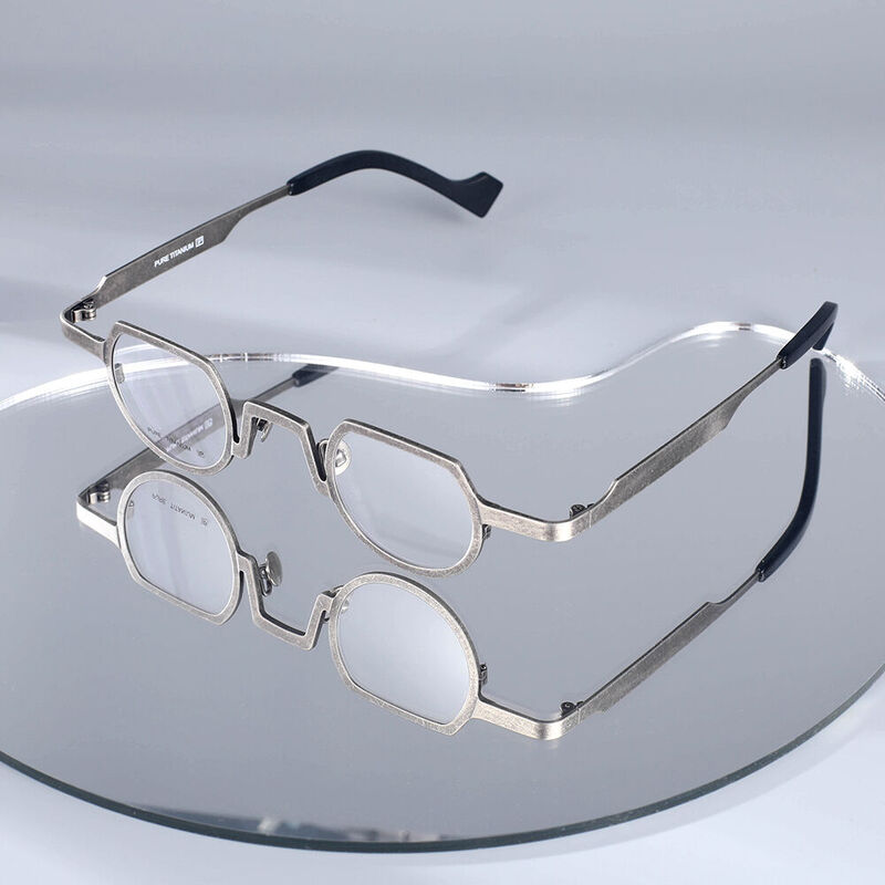 Jungle Oval Gunmetal Glasses