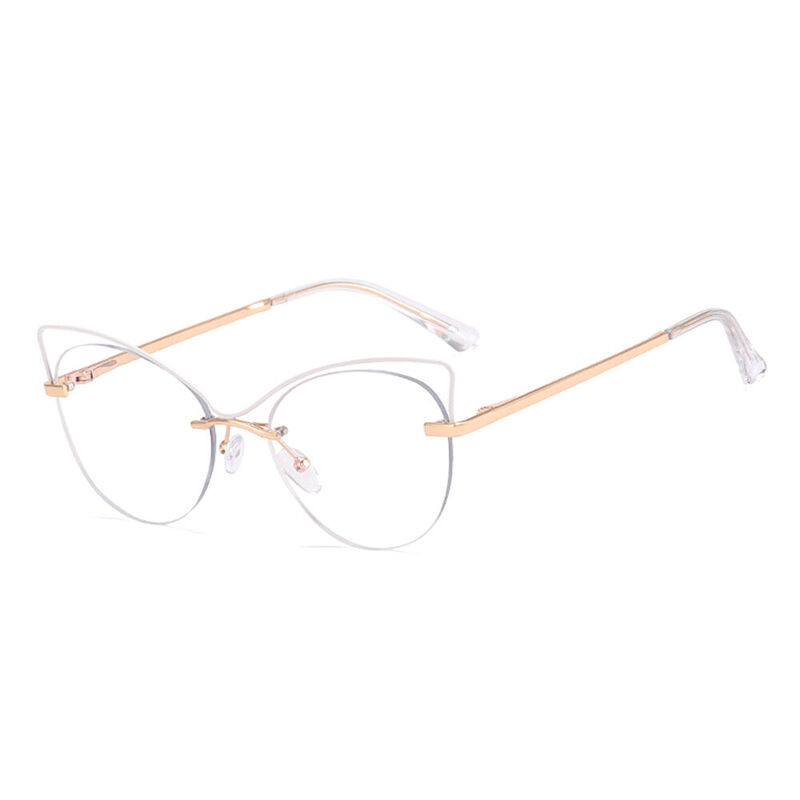 Rios Cat Eye White Glasses