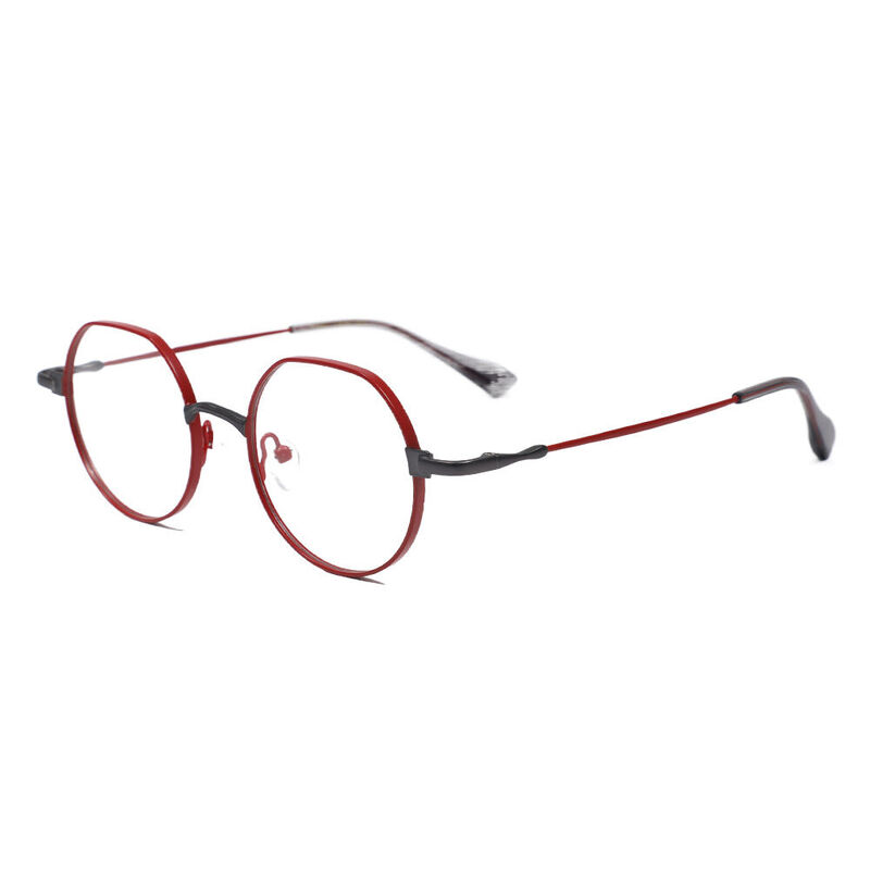 Als Round Red Glasses