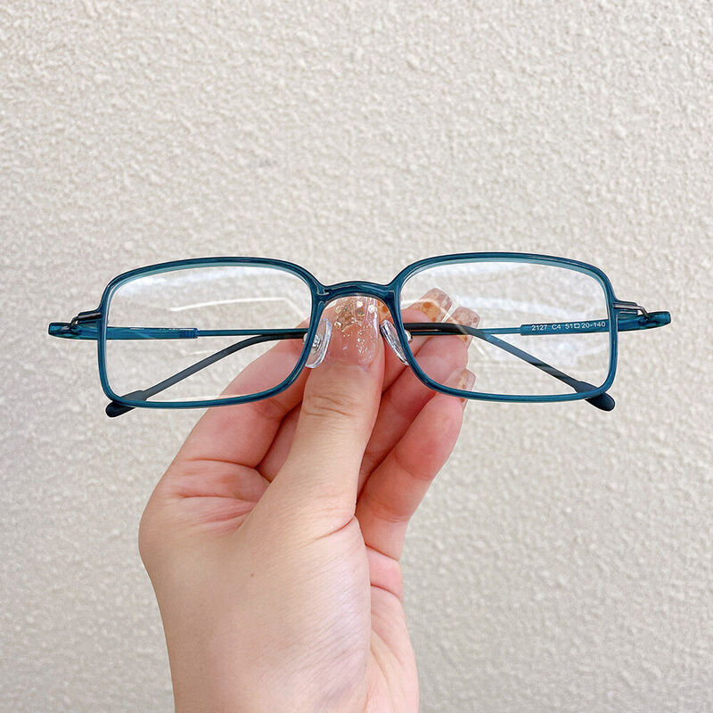 Ottea Rectangle Blue Glasses