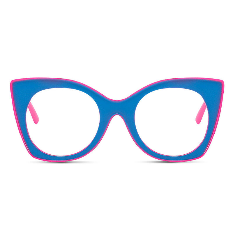 Betty Cat Eye Blue Glasses