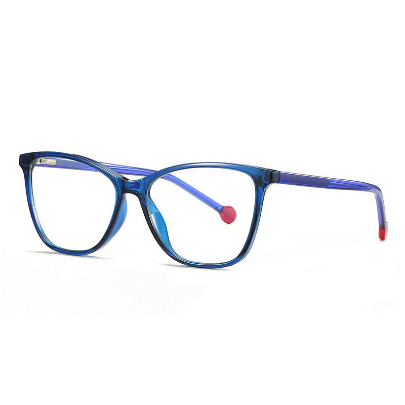 Stuart Cat Eye Blue Glasses
