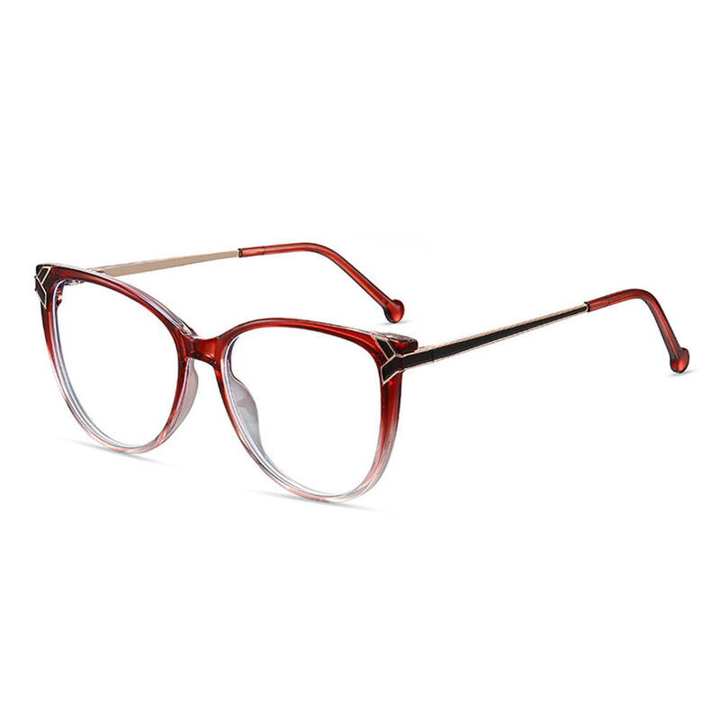 Eleano Cat Eye Red Glasses