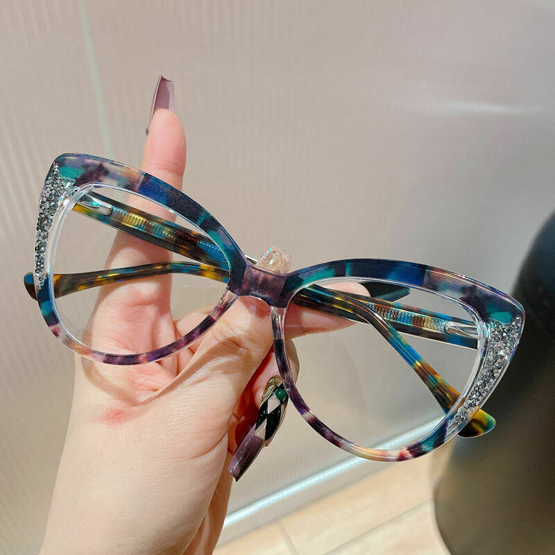 Ferguso Cat Eye Green Glasses