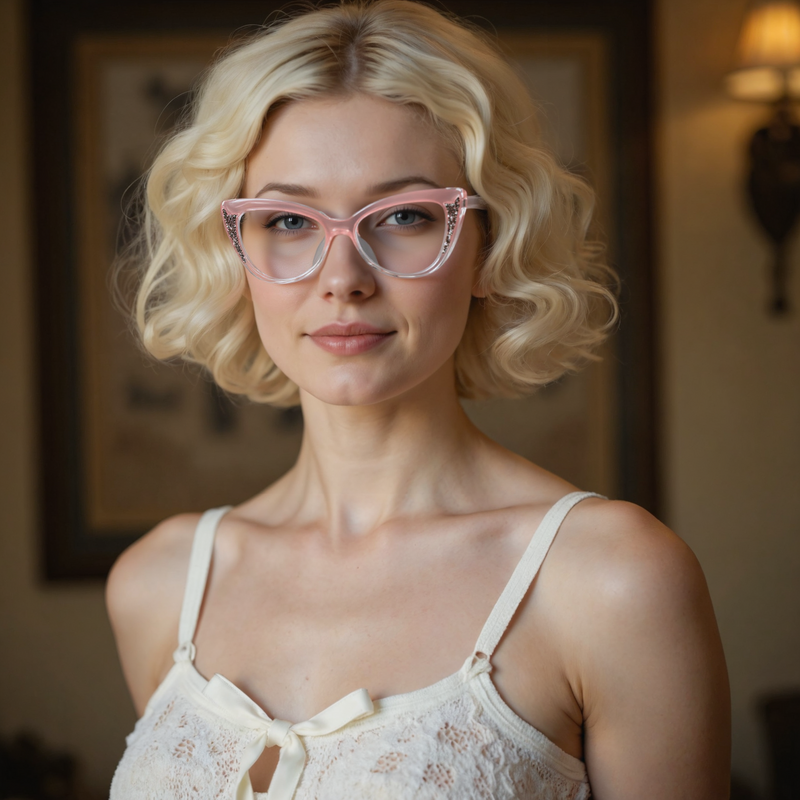 Ferguso Cat Eye Pink Glasses