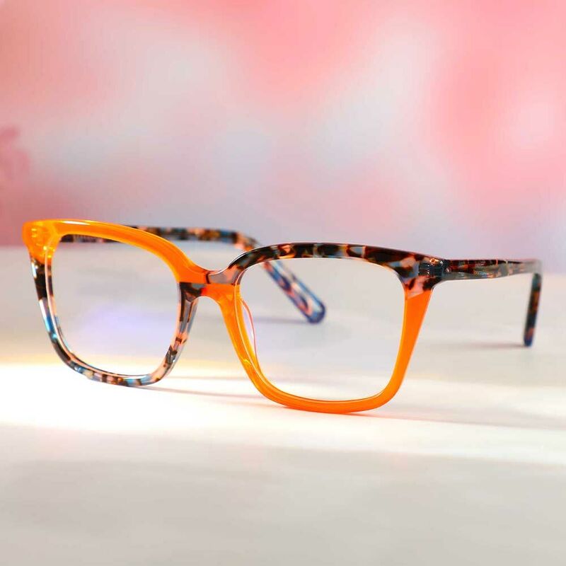 Colbert Quadratische Orange Brille