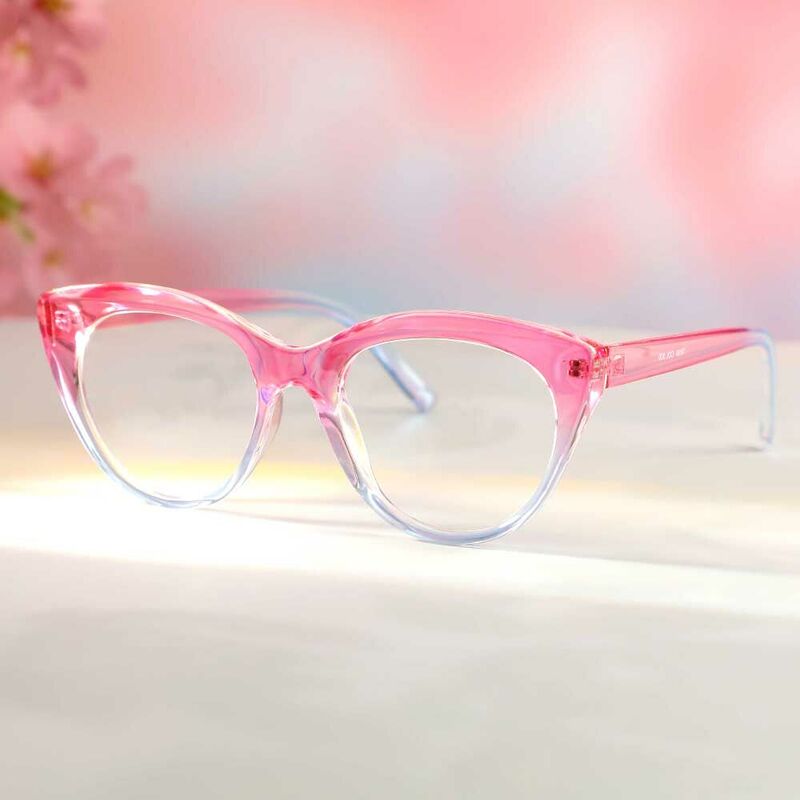 Eleanore Cat Eye Rosa Brille