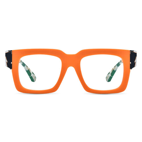 Venus Square Orange Glasses - Aoolia.com