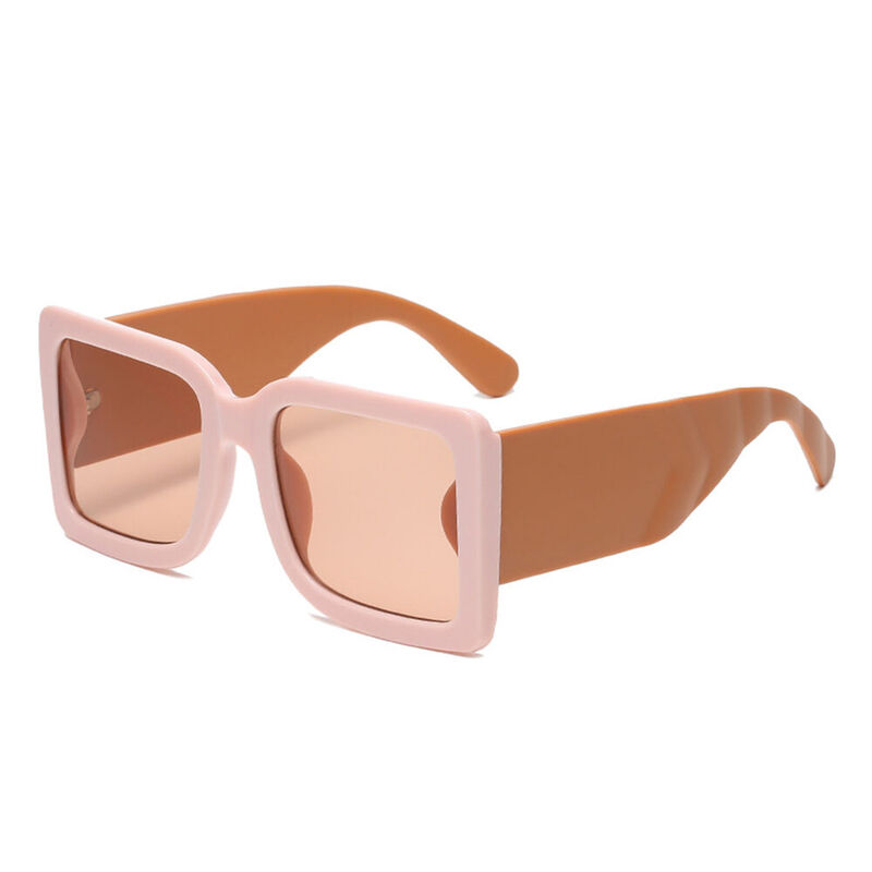 Vivienne Square Pink Sunglasses
