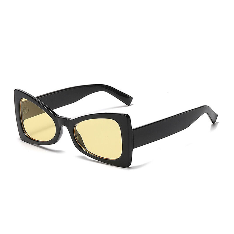 Aggie Cat Eye Black Sunglasses