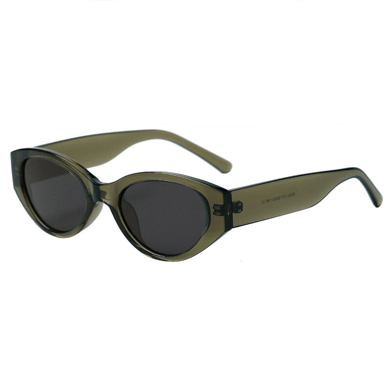 Natasha Oval Green Sunglasses