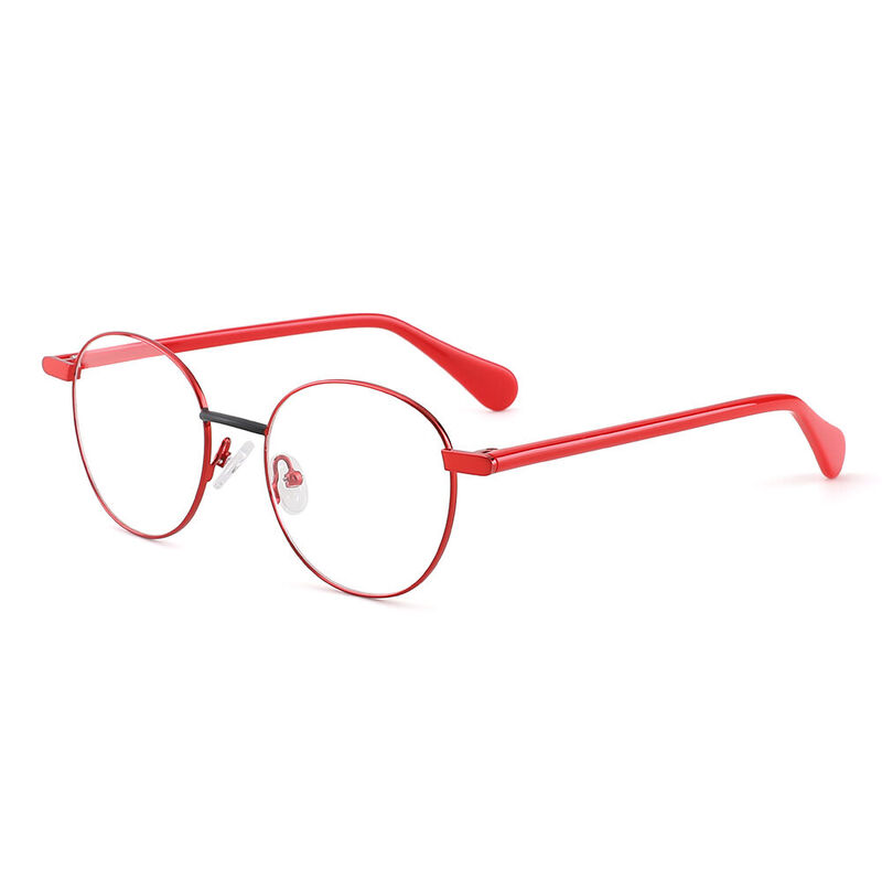 Milton Round Red Glasses