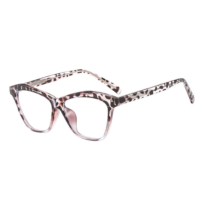 Elsiea Cat Eye Leopard Glasses