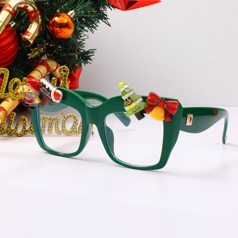 Sally Cat Eye Christmas Tree Glasses