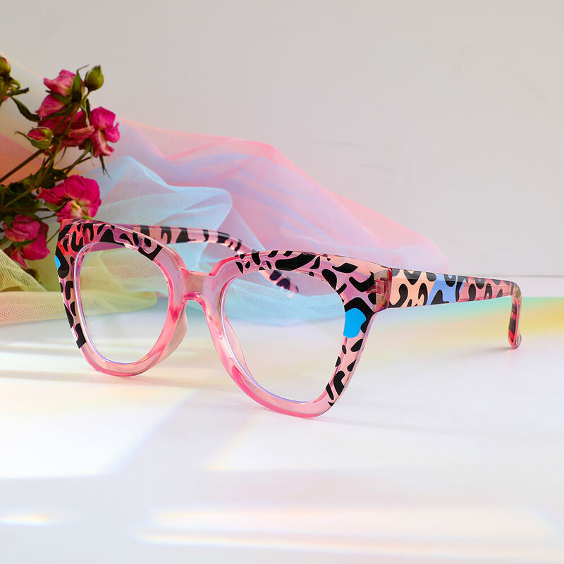 Lamb Cat Eye Pink Glasses