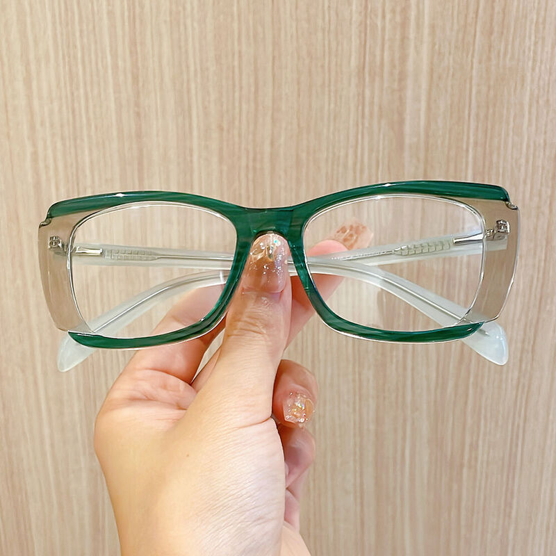 Aldrida Cat Eye Green Glasses