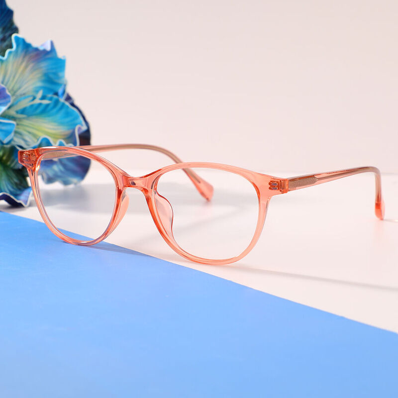 Nelly Oval Pink Glasses