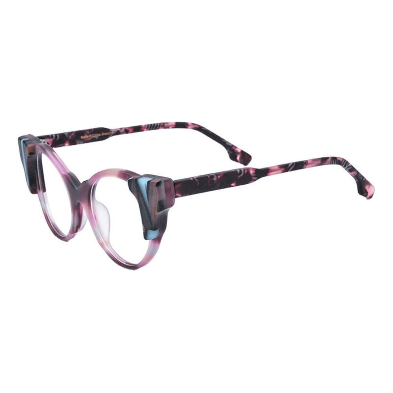 Braunee Cat Eye Lila Brille