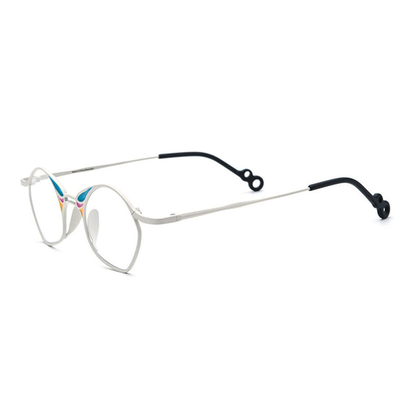 Maria Geometrische Weiße Brille