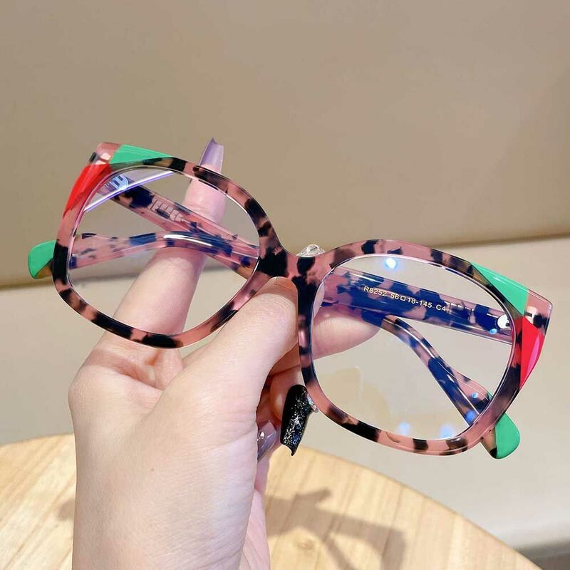 Saroya Cat Eye Rosa Brille
