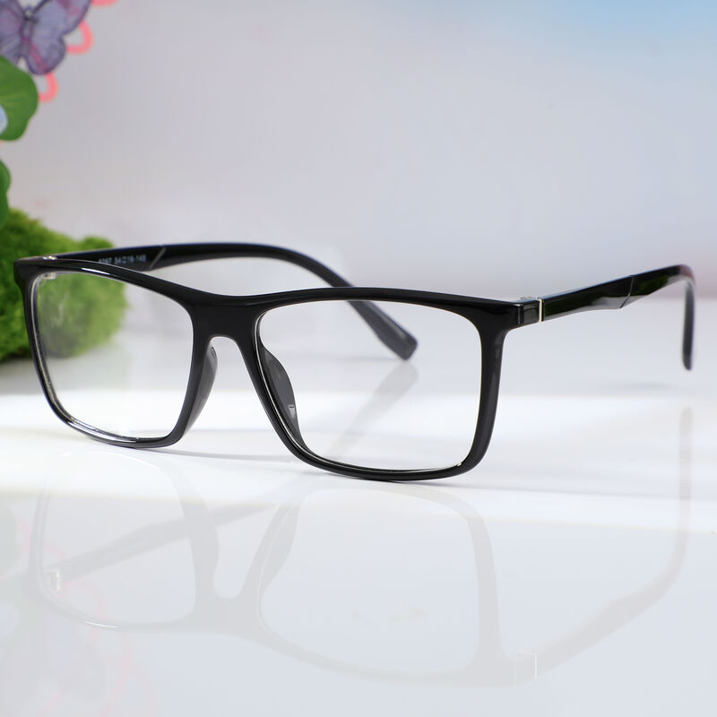 Phyllis Rechteckige Schwarze Braune Brille