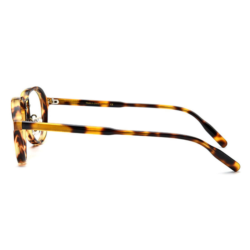 Prasil Oval Yellow Glasses