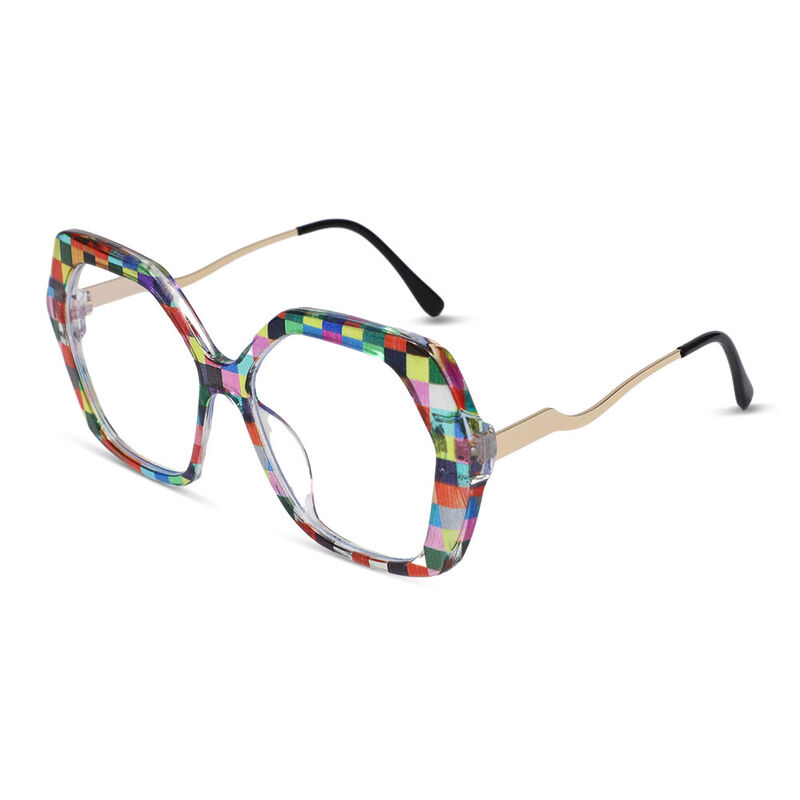 Clara Geometric Multicolor Glasses