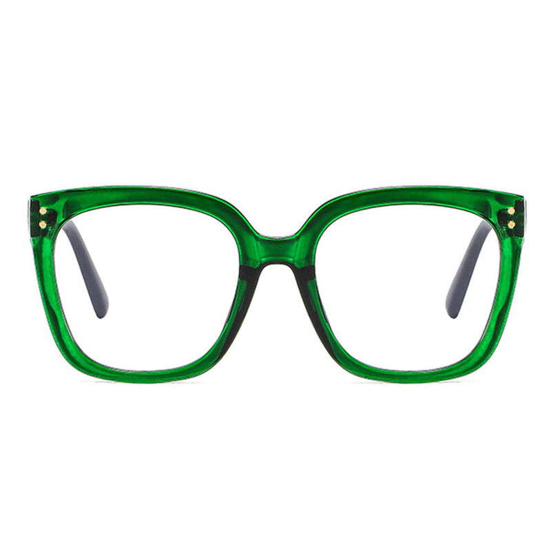 Trog Square Green Glasses