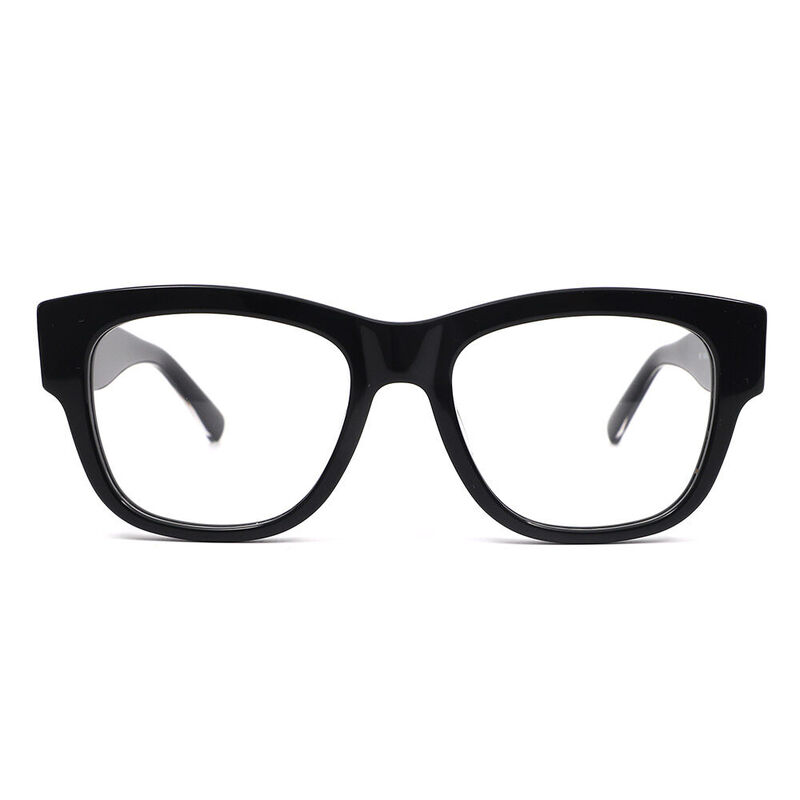 Merl Square Black Glasses