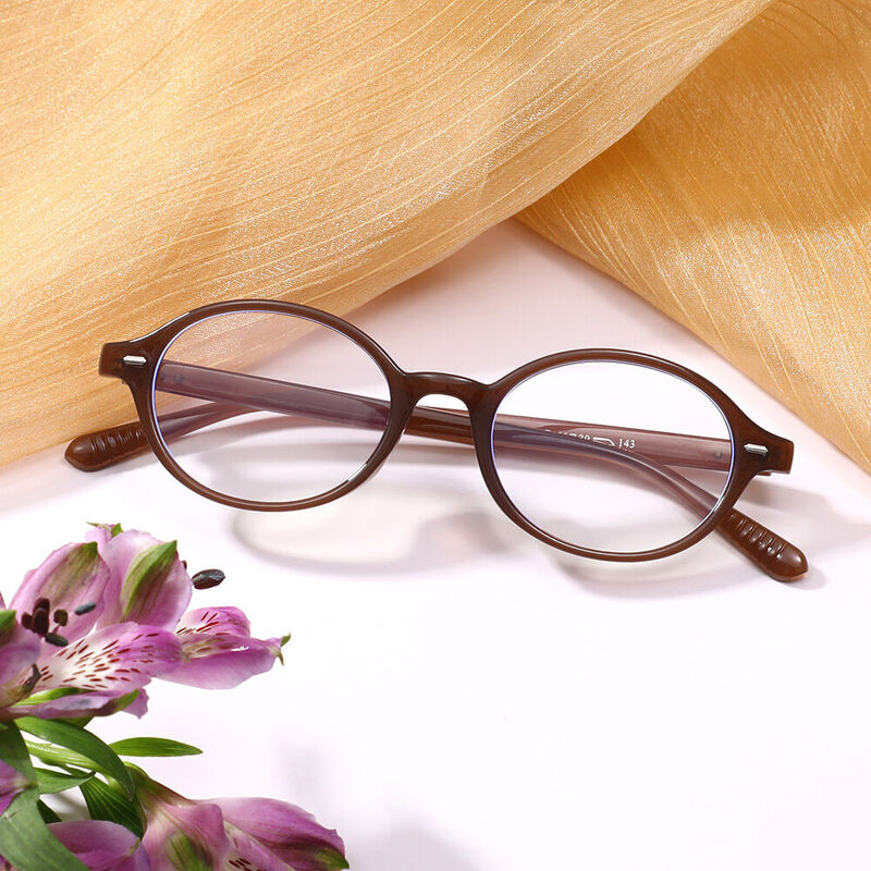 Gafas Graduadas Ovaladas Marrones Becoca