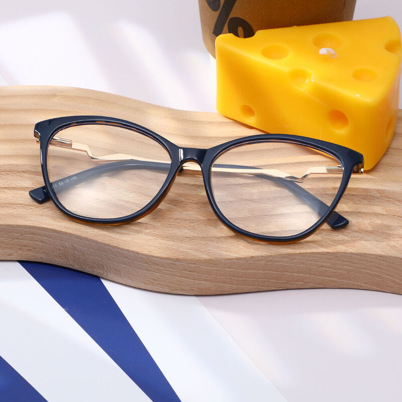 Lydis Cat Eye Blue Glasses