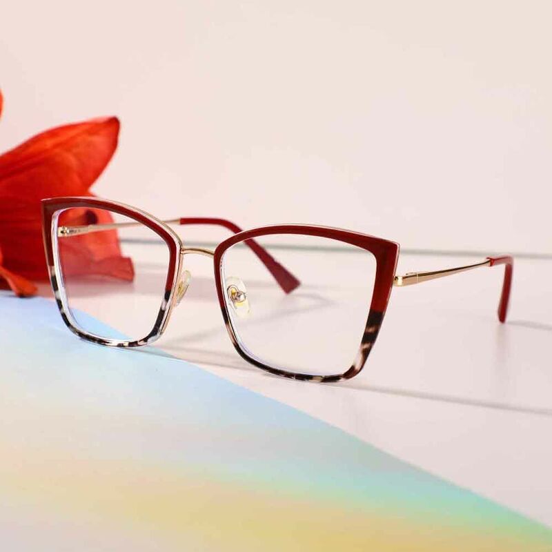 Babbitt Cat Eye Rote Brille