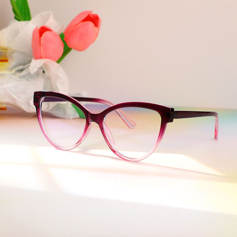 Lunettes de Vue Anthone Cat Eye Violet