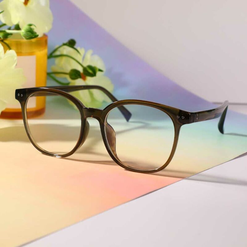 Conno Round Green Glasses