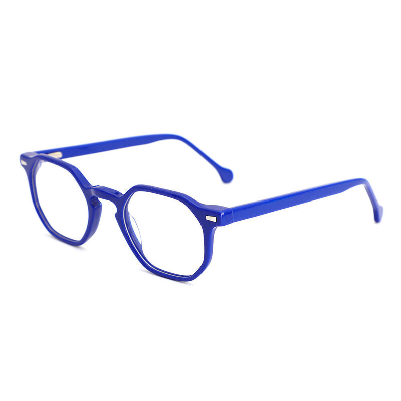 Micah Geometric Blue Glasses