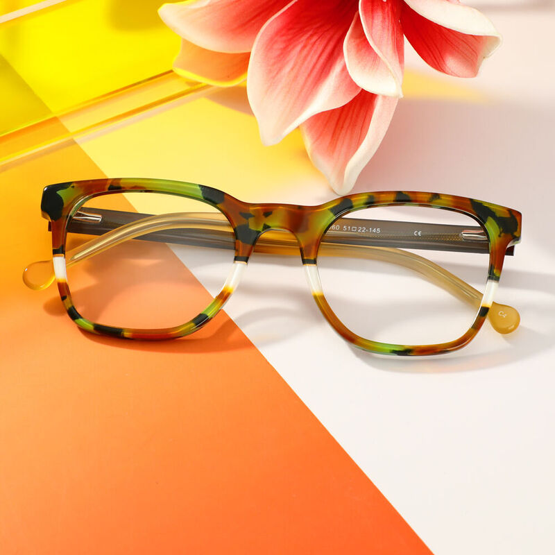 Lizzie Square Brown Glasses