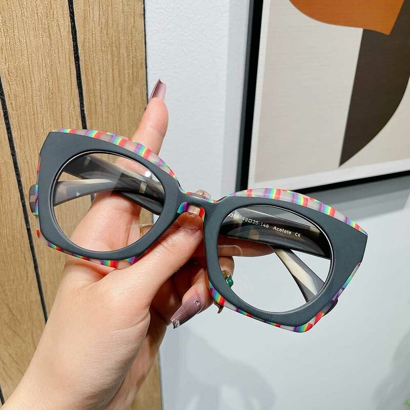 Faithe Cat Eye Black Glasses