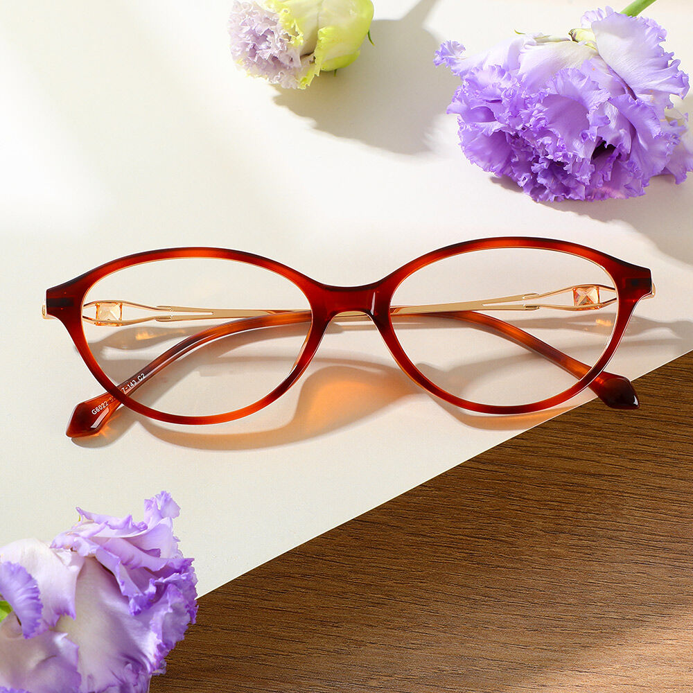 Bella Ovale Schildkröte Brille