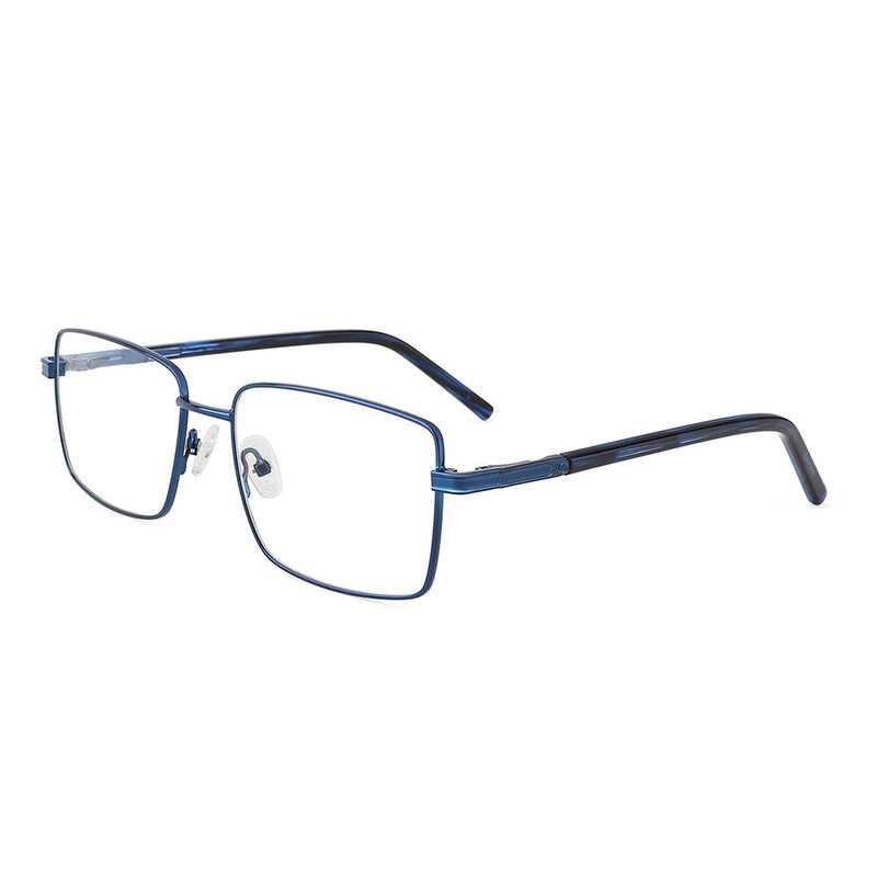Nicholas Rectangle Blue Glasses