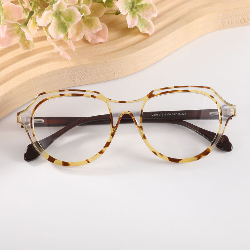Eveline Oval Tortoise Glasses