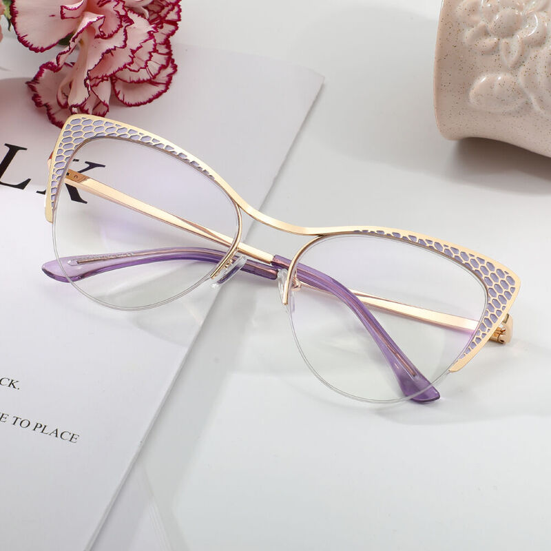 Reising Cat Eye Purple Glasses