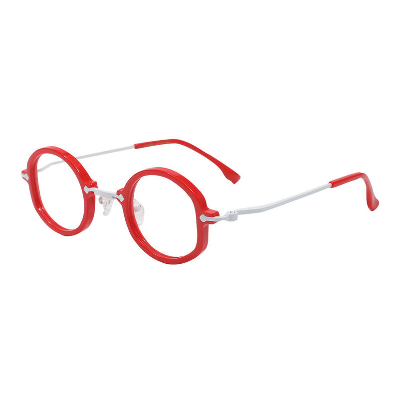 Hele Round Red Glasses