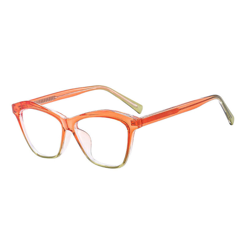 Elsiea Cat Eye Orange Glasses