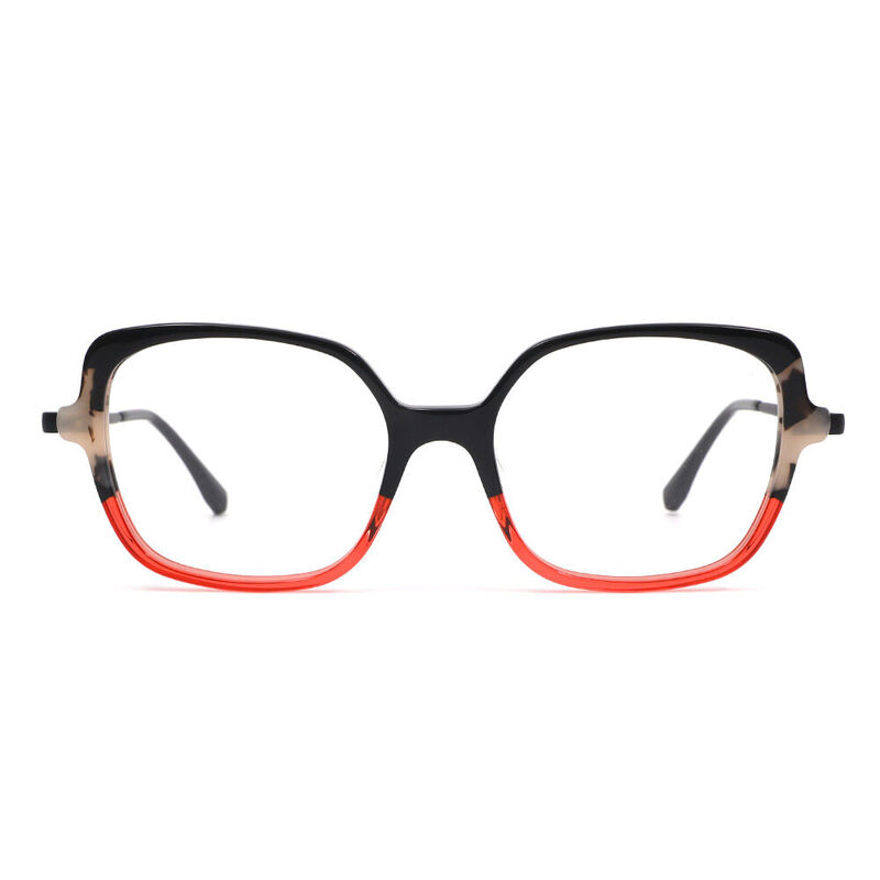 Cele Square Black Glasses