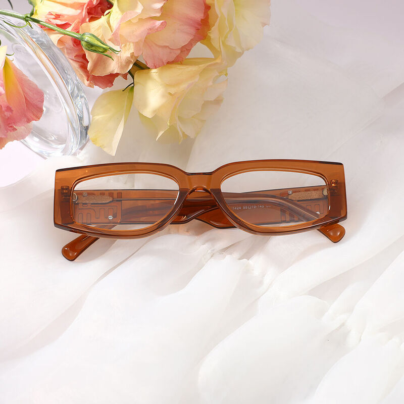 Olg Oval Orange Glasses