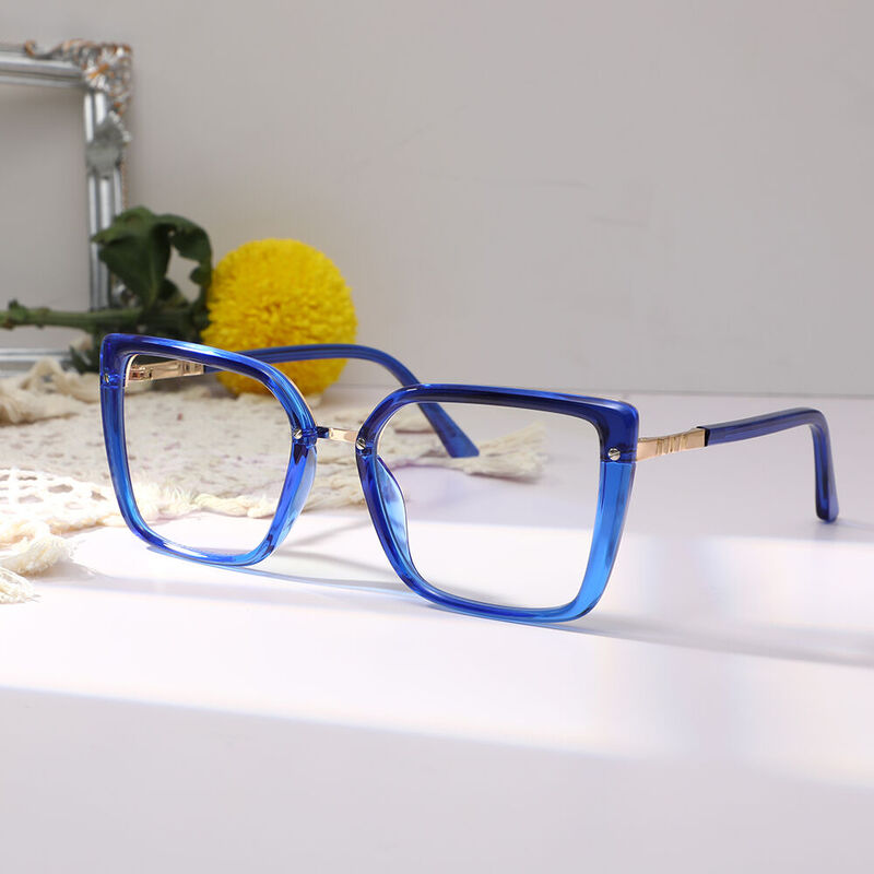 Walto Cat Eye Blue Glasses